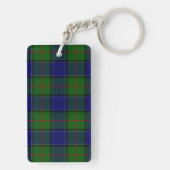 Colquhoun tartan blauw groen sleutelhanger (achterkant)