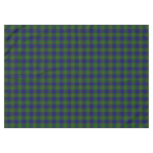 Colquhoun tartan blauw groen tafelkleed (Voorkant (Horizontaal))