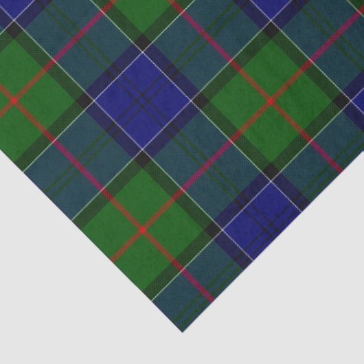 Colquhoun tartan blauw groen tissuepapier (Detail)