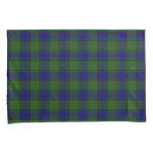 Colquhoun tartan blauw groene ruit kussensloop (Voorkant-Rechts)