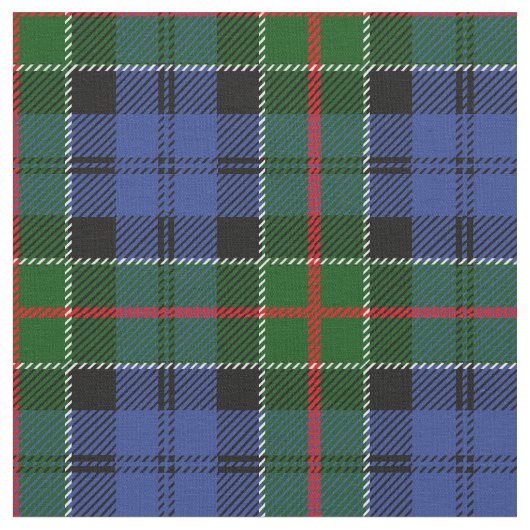 Colquhoun Tartan Print Stof (Close Up)