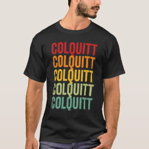 Colquitt County Georgia Rainbow Text Design T-shirt