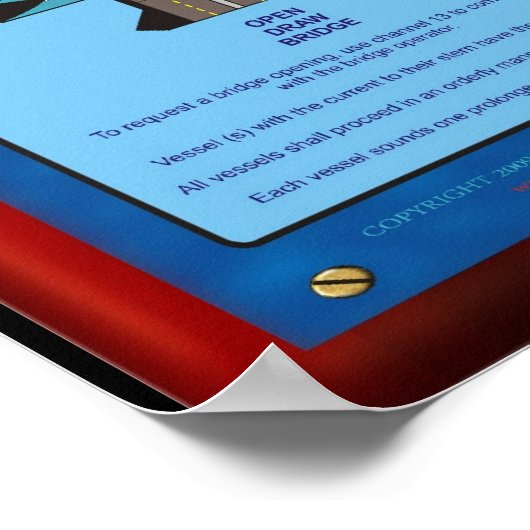 COLREGS DEEL B - STEERINGS- EN SAILVOORSCHRIFTEN POSTER (Hoek)