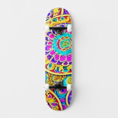 Colrful Mandalas Hippie Persoonlijk Skateboard (Voorkant)