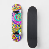 Colrful Mandalas Hippie Persoonlijk Skateboard (Voorkant)