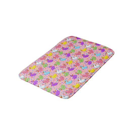 Colroful Ducks Bath Mat (Gekanteld)