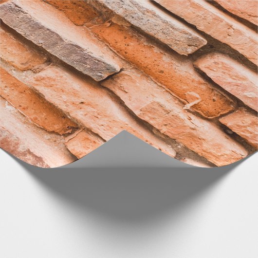 Colse up old brick wall background and texture ag. cadeaupapier (Hoek)