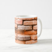 Colse up old brick wall background and texture ag. koffiemok (Voorkant rechts)