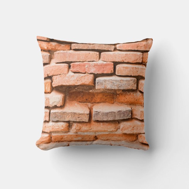 Colse up old brick wall background and texture ag. kussen (Voorkant)