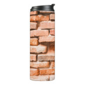 Colse up old brick wall background and texture. ag thermosbeker (Gedraaid links)