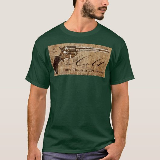 Colt 1877 Thunderer DA Revolver Design T-shirt (Voorkant)