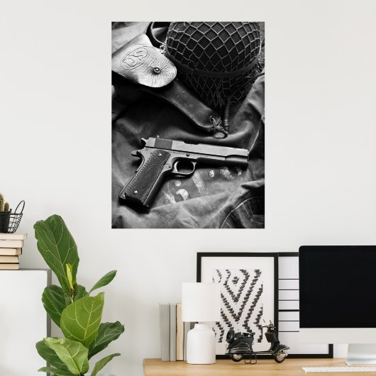 Colt. 1911A1-Poster Poster (Thuiskantoor)