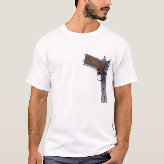 Colt 45 1911 automatisch t-shirt (Voorkant)