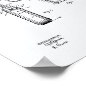 Colt.45 1911 Kunst voor octrooien - Witboek Poster (Hoek)