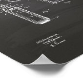 Colt.45 1911 Patent Art - Chalkboard Poster (Hoek)