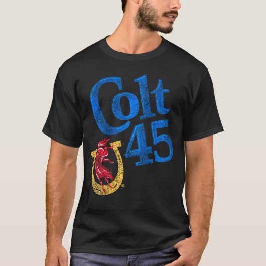 Colt 45 Bier werkt elke keer authentiek T-shirt (Voorkant)