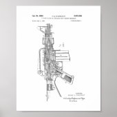 Colt AR-15 Semi-Automatic Rifle Patent Poster (Voorkant)