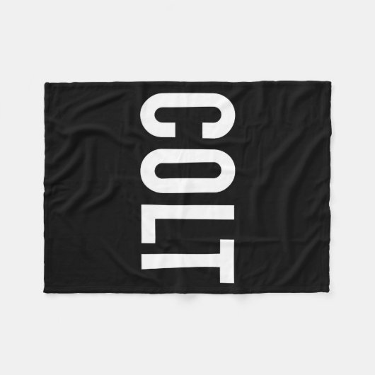 Colt - Cool New Funny Name Fan Gift Tee  Fleece Deken (Voorkant (Horizontaal))