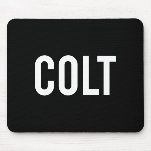 Colt - Cool New Funny Name Fan Gift Tee  Muismat (Voorkant)