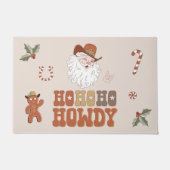 COLT Ho Ho Ho Howdy Cowboy Kerstmis Deurmat (Voorkant)