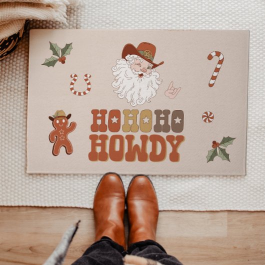 COLT Ho Ho Ho Howdy Cowboy Kerstmis Deurmat