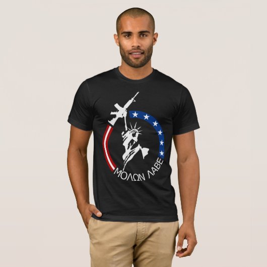 Colt M4A2 - MOLON LABE T-shirt (Voorkant volledig)