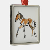 Colt Metalen Ornament (Rechts)