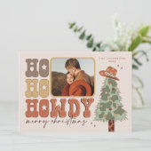 COLT Retro Bohemian Westerne Cowboy-kerstkaart Kaart (Staand voorkant)