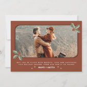 COLT Retro Cactus Cowboy Foto Kerstkaart Kaart (Achterkant)