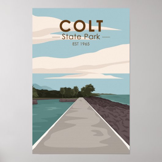 Colt State Park Rhode Island Antiek  Poster (Voorkant)