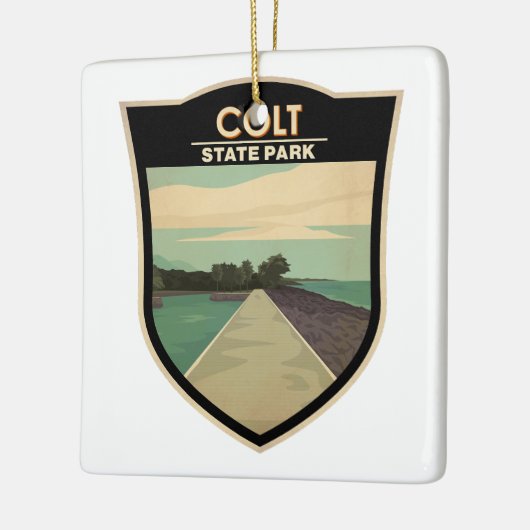 Colt State Park Rhode Island  Keramisch Ornament (Links)
