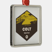 Colt State Park Rhode Island Metalen Ornament (Rechts)