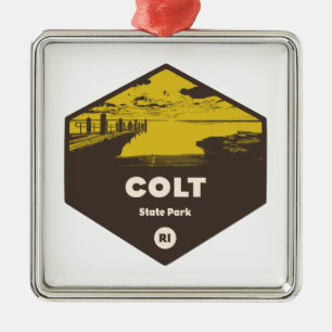 Colt State Park Rhode Island Metalen Ornament