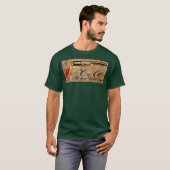 Colt Walker 1847 Revolver op Parchment Style T-shirt (Voorkant volledig)