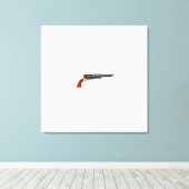 colt walker texas ranger revolver canvas afdruk (Insitu (Houten vloer))