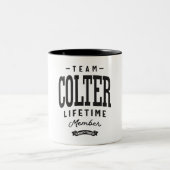 Colter Lifetime lid Persoonlijke naam Colter Tweekleurige Koffiemok (Center)