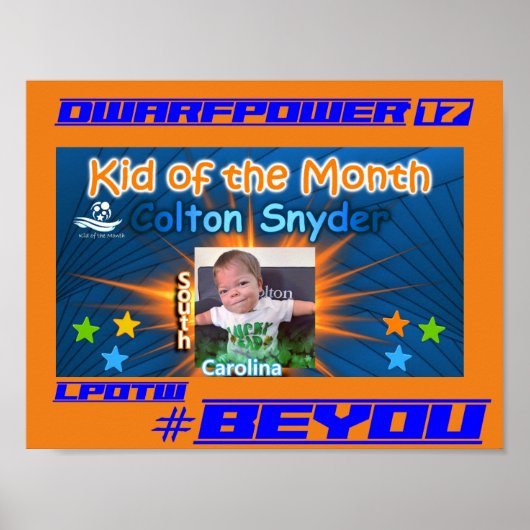 Colton Snyder Kid of the Month Poster (Voorkant)