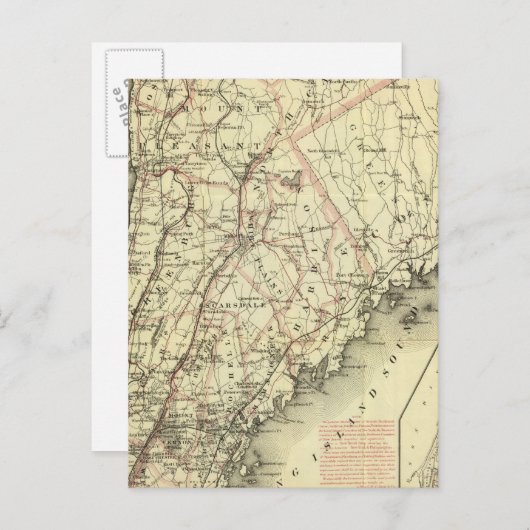 Colton's Driving and Wheeling Map of the US 2 Briefkaart (Voorkant / Achterkant)