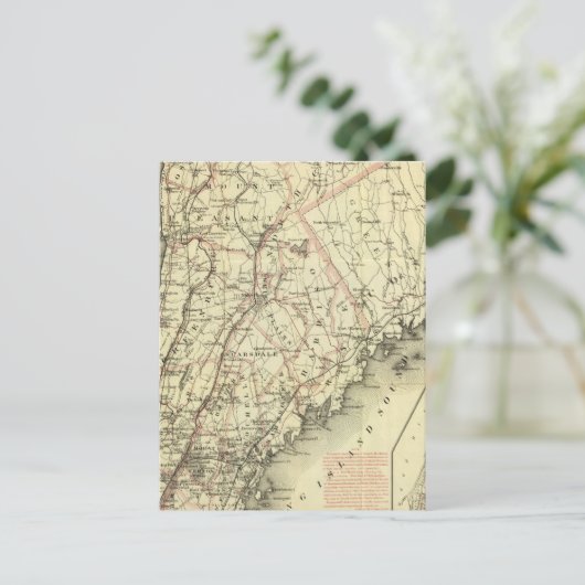 Colton's Driving and Wheeling Map of the US 2 Briefkaart (Staand voorkant)