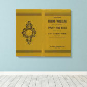 Colton's Driving and Wheeling Map of the US 2 Canvas Afdruk (Insitu (Houten vloer))