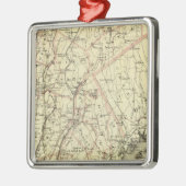 Colton's Driving and Wheeling Map of the US 2 Metalen Ornament (Links)
