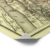 Colton's Driving and Wheeling Map of the US 2 Poster (Hoek)