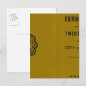 Colton's Driving and Wheeling Map of the US 3 Briefkaart (Voorkant / Achterkant)