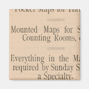 Colton's Driving and Wheeling Map of the US Magneet