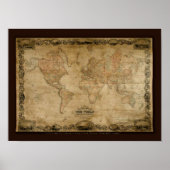 COLTONS Old World Map c1847 Poster (Voorkant)