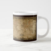 Colton's oude Wereldkaart Jumbo soep mok (Rechts)