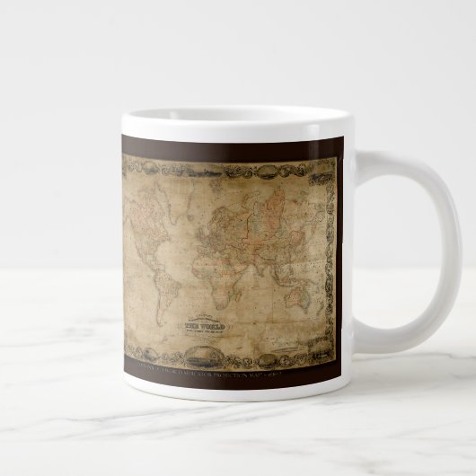 Colton's oude Wereldkaart Jumbo soep mok (Rechts)