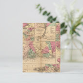 Colton's Plans of US Harbors Briefkaart (Staand voorkant)