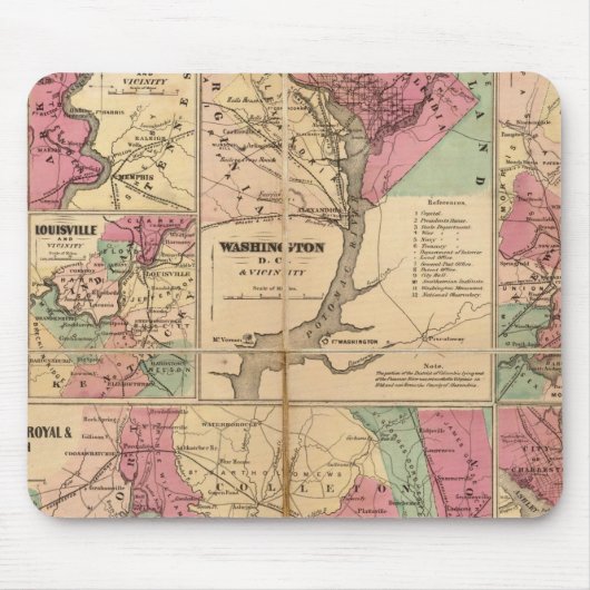 Colton's Plans of US Harbors Muismat (Voorkant)