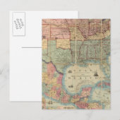 Colton's Railroad And Military Map Briefkaart (Voorkant / Achterkant)